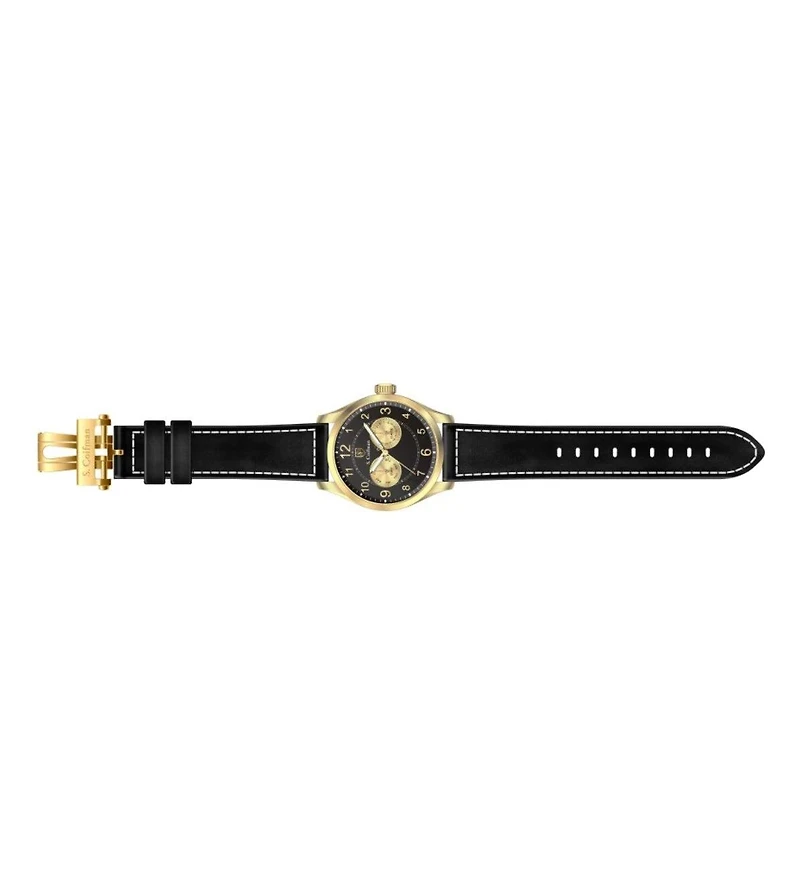 Invicta S.Coifman Men's Chronograph Dial Leather Strap Watch