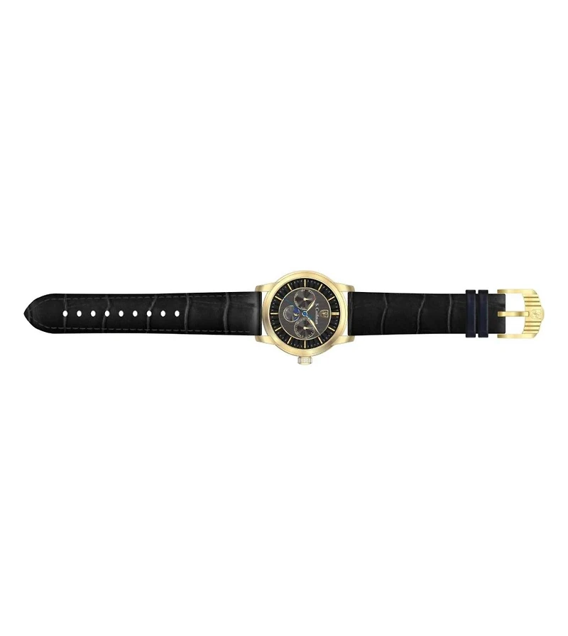 Invicta S.Coifman Men's Chronograph Dial Leather Strap Watch