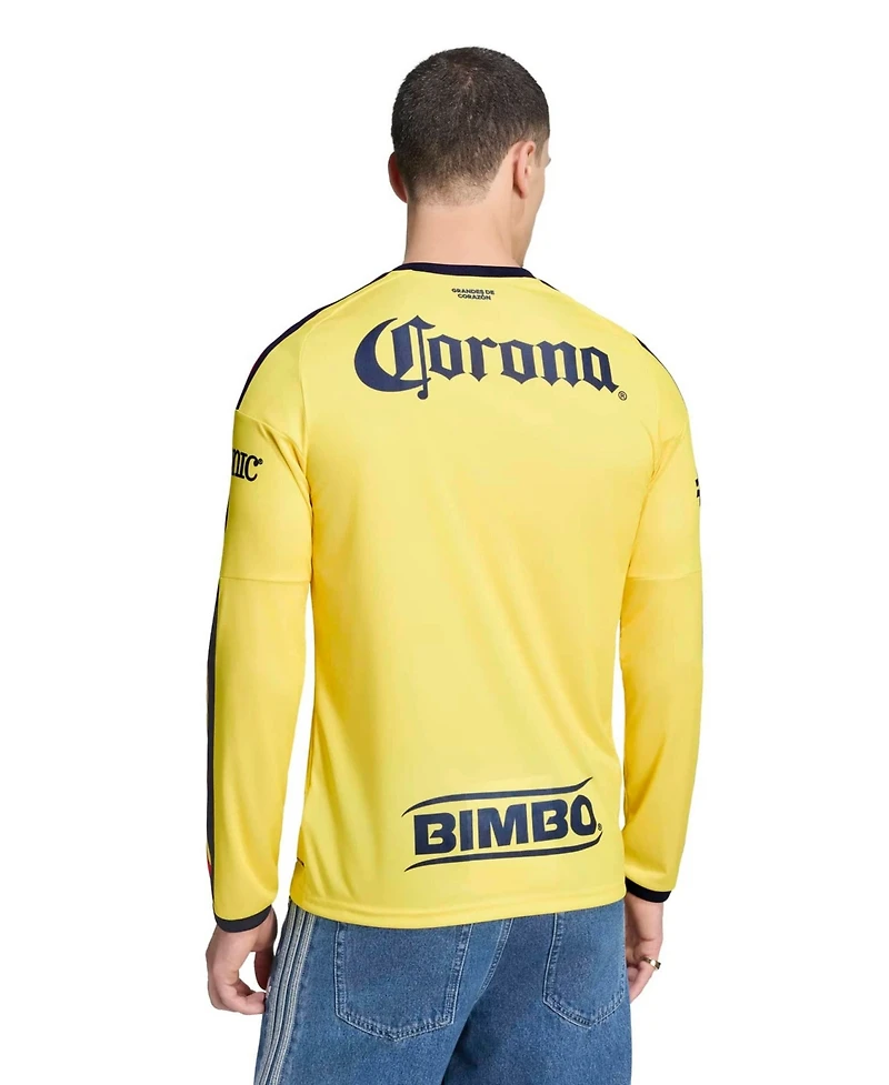 adidas Men's Black Club America 2026/27 Home Replica Long Sleeve Jersey