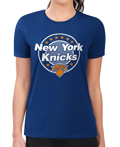 G-iii 4Her by Carl Banks Women's New York Knicks Super-Slim Pinstripe T-Shirt
