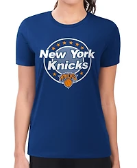 G-iii 4Her by Carl Banks Women's New York Knicks Super-Slim Pinstripe T-Shirt