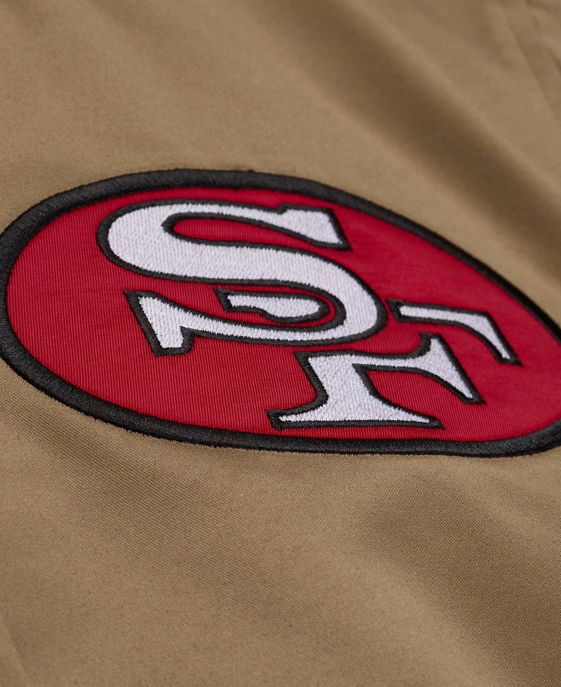 Mitchell & Ness Men's Gold San Francisco 49ers 80th Anniversary Heavyweight Satin Full-Snap Jacket