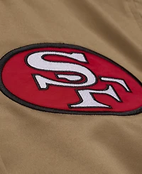 Mitchell & Ness Men's Gold San Francisco 49ers 80th Anniversary Heavyweight Satin Full-Snap Jacket
