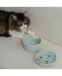 Dexypaws Elevated Slow Feeder: Flower