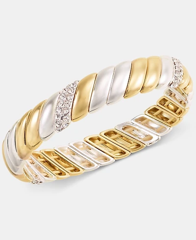 On 34th Crystal Stone Two-Tone Bracelet, Macy's Exclusive