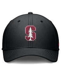 Nike Men's Black Stanford Cardinal Rise SwooshFlex Dri-fit Hat