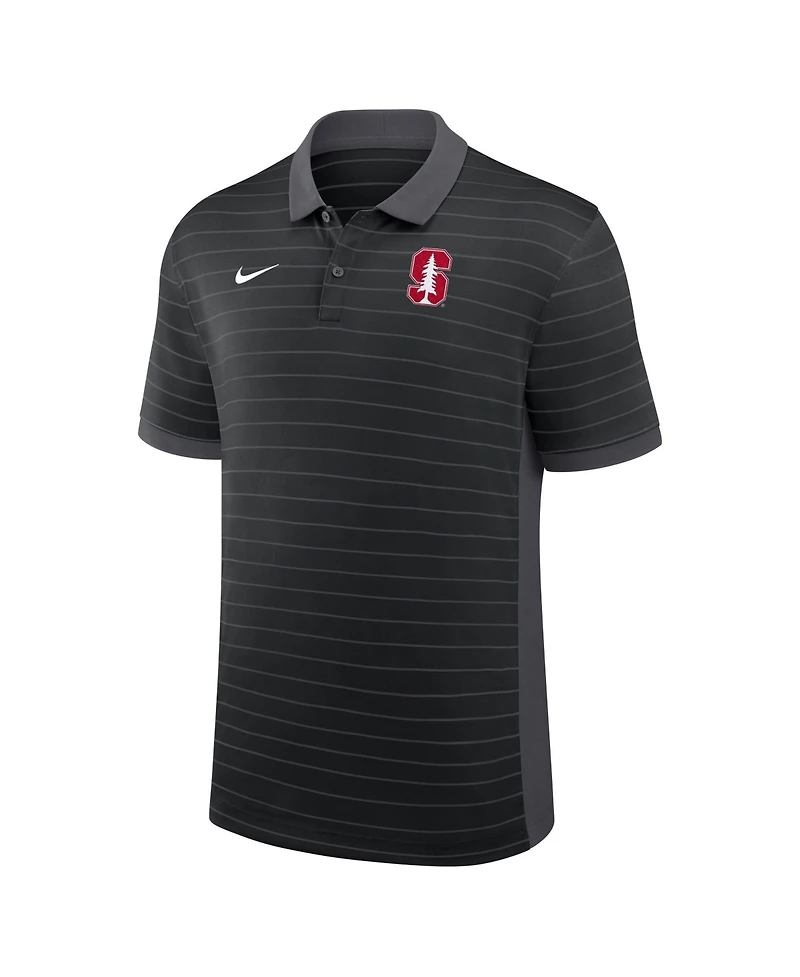 Nike Men's Black Stanford Cardinal 2026 Early Season Coaches Sideline Victory Stripe Dri-fit Polo Shirt