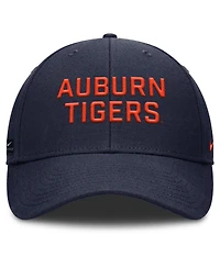 Nike Men's Navy Auburn Tigers 2025 Sideline Rise Practice Adjustable Hat