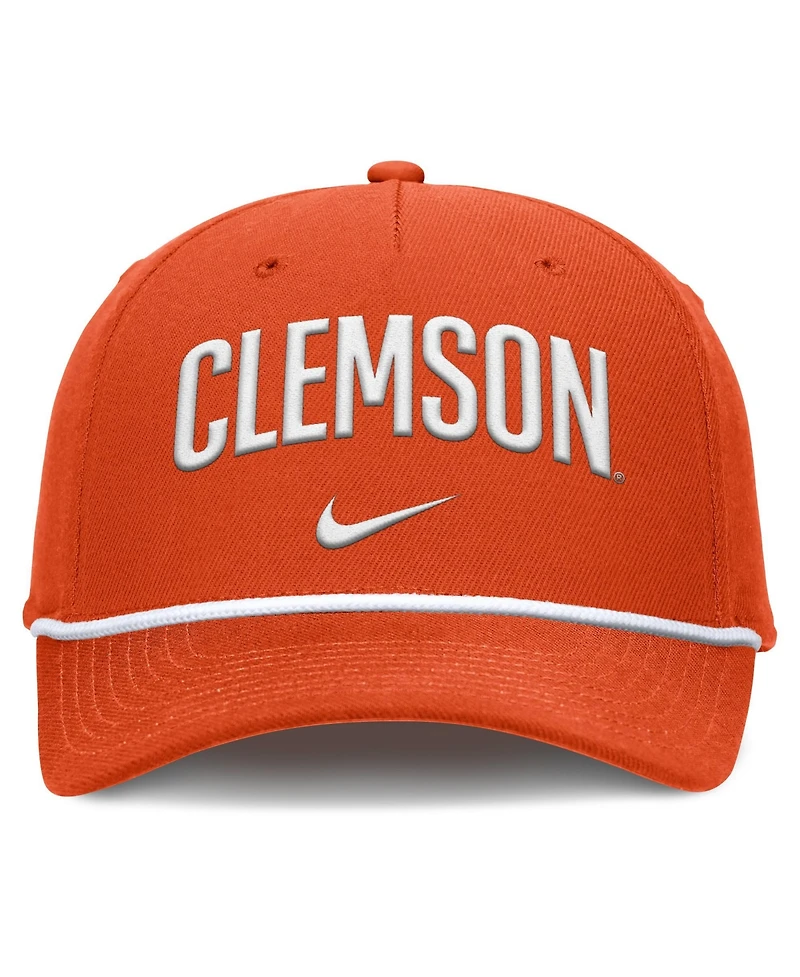 Men's Nike Orange Clemson Tigers Rise Campus Adjustable Hat