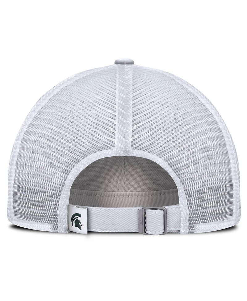 Nike Men's White Michigan State Spartans Club Campus Trucker Adjustable Hat