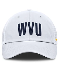 Nike Men's White West Virginia Mountaineers Club Campus Trucker Adjustable Hat