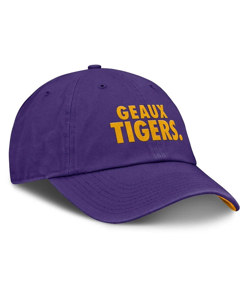 Men's and Women's Nike Purple Lsu Tigers Primetime Chant Club Adjustable Hat