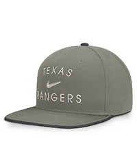 Men's Nike Olive Texas Rangers Pro Dri-fit snapback Hat