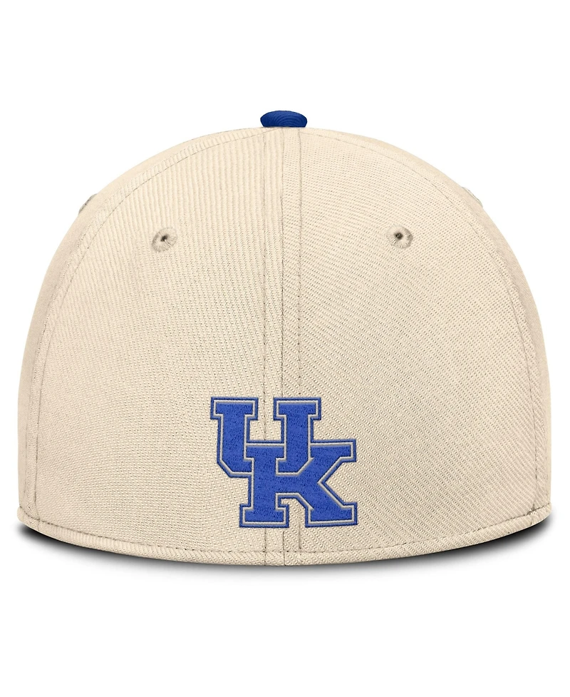 Men's Nike Natural Kentucky Wildcats 2026 Primetime Swooshflex Hat