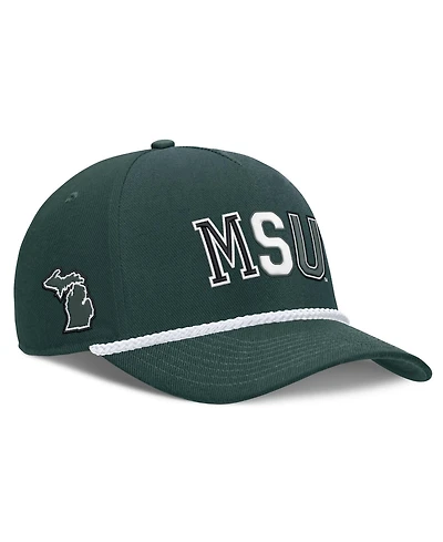 Nike Men's and Women's Green Michigan State Spartans 2026 Basketball Refresh 5-Panel Rope Rise Hat
