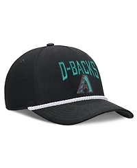 Men's Nike Black Arizona Diamondbacks Cooperstown Rise Adjustable Hat