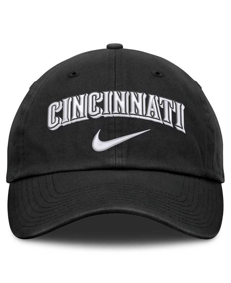 Men's Nike Black Cincinnati Reds Primetime Club Adjustable Hat