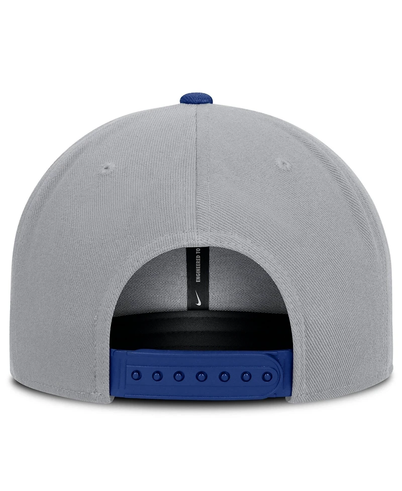 Men's Nike Gray/Royal New York Mets Primetime Pro Dri-fit snapback Hat