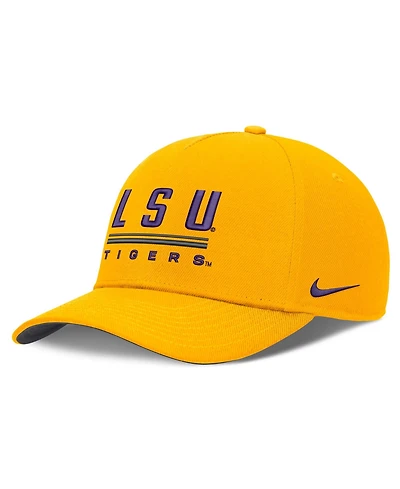 Nike Men's Gold Lsu Tigers 2026 Sideline Dri-fit Rise Adjustable Hat