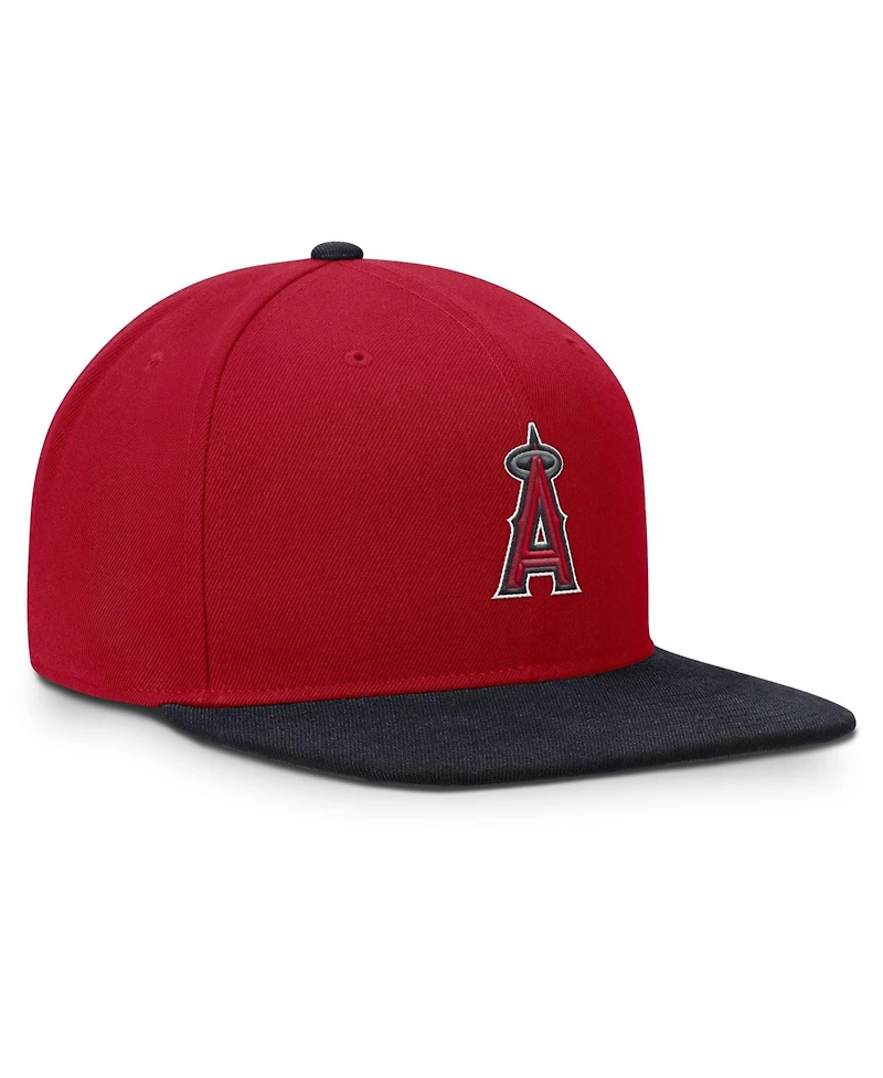 Men's Nike Red/Navy Los Angeles Angels Primetime Pro Dri-fit snapback Hat