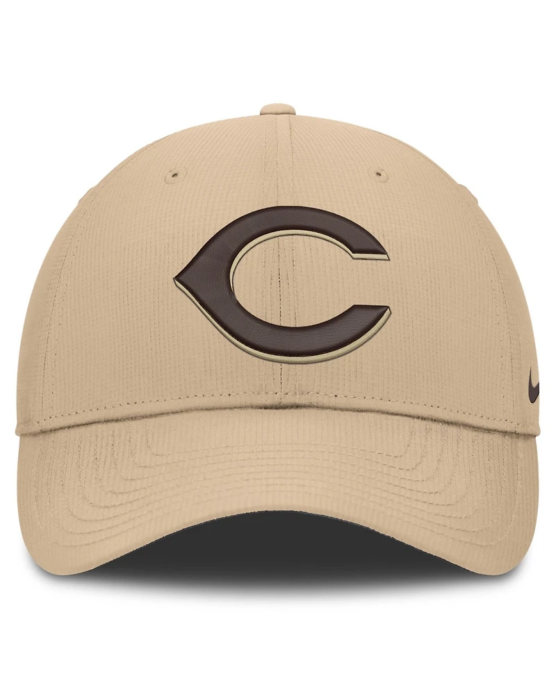 Nike Men's Khaki Cincinnati Reds Desert Ripstop Club Adjustable Hat
