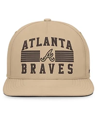 Nike Men's Khaki Atlanta Braves Desert Pro AeroBill Dri-fit Snapback Hat