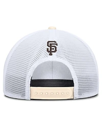 Men's Nike Natural/White San Francisco Giants Rise Dri-fit Trucker Adjustable Hat