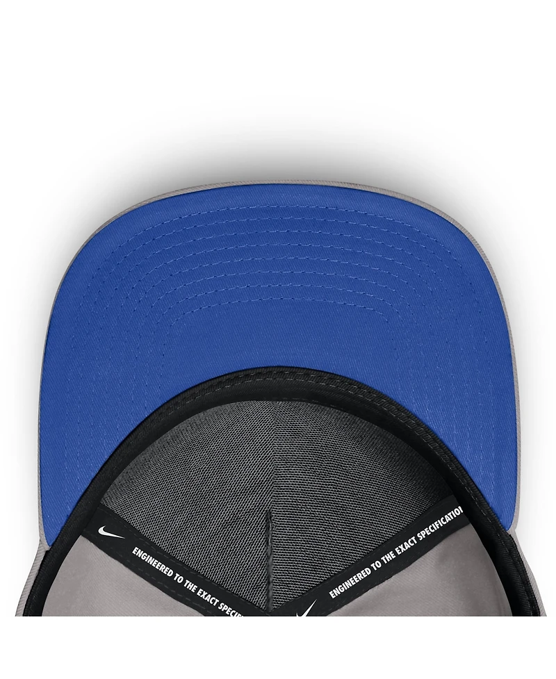Men's and Women's Nike Gray Duke Blue Devils Primetime Rise Rope Adjustable Hat