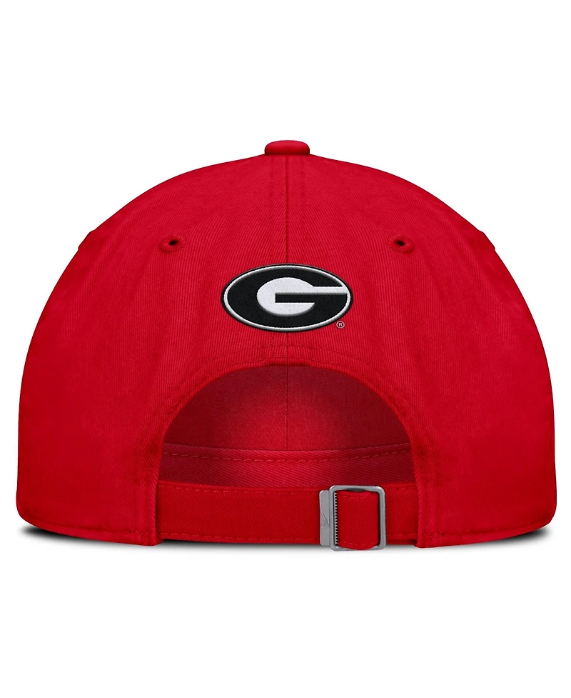 Men's and Women's Nike Red Georgia Bulldogs Primetime Chant Club Adjustable Hat