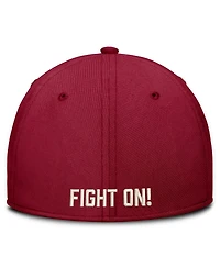 Nike Men's Cardinal Usc Trojans Dri-fit Vintage Rise Swooshflex Flex Hat