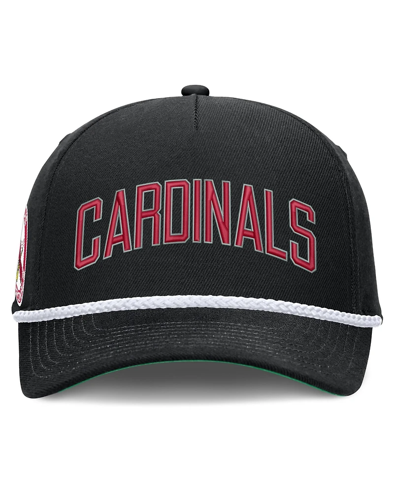 Men's Nike Black St. Louis Cardinals Cooperstown Collection Rise Adjustable Hat