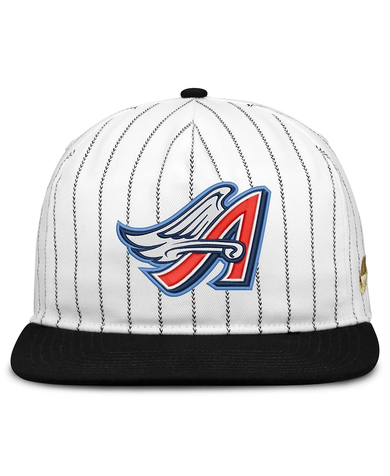 Men's Nike White/Black California Angels Cooperstown Collection Pro Adjustable Hat