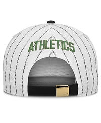 Men's Nike White/Black Oakland Athletics Cooperstown Collection Pro Adjustable Hat