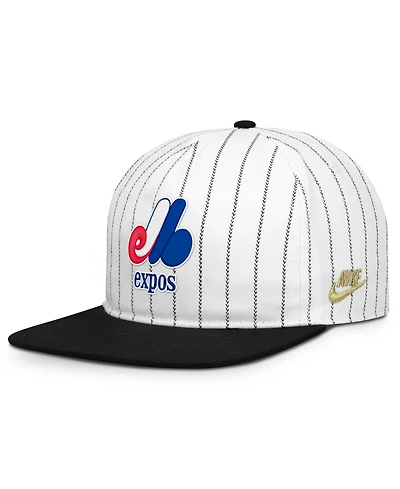 Men's Nike White/Black Montreal Expos Cooperstown Collection Pro Adjustable Hat