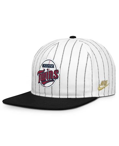 Men's Nike White/Black Minnesota Twins Cooperstown Collection Pro Adjustable Hat