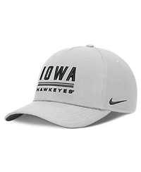 Men's Nike Gray Iowa Hawkeyes 2026 Sideline Dri-fit Rise Adjustable Hat