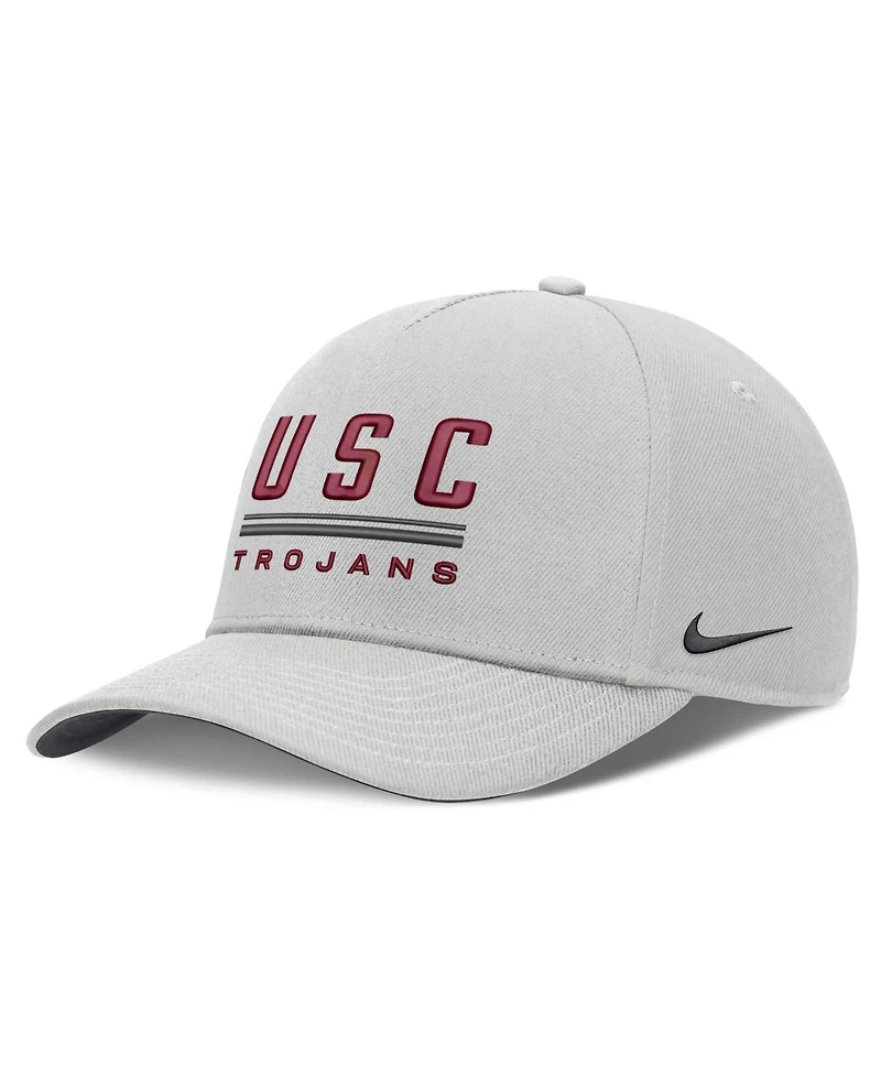 Men's Nike Gray Usc Trojans 2026 Sideline Dri-fit Rise Adjustable Hat