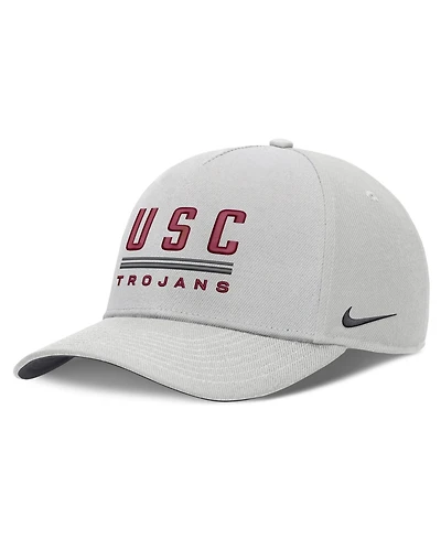 Men's Nike Gray Usc Trojans 2026 Sideline Dri-fit Rise Adjustable Hat