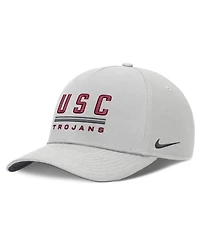 Men's Nike Gray Usc Trojans 2026 Sideline Dri-fit Rise Adjustable Hat