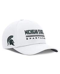 Men's Nike White Michigan State Spartans 2026 Sideline Dri-fit Rise Adjustable Hat