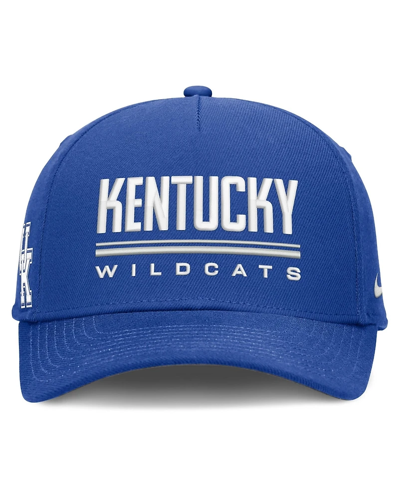 Nike Men's Royal Kentucky Wildcats 2026 Sideline Dri-fit Rise Adjustable Hat