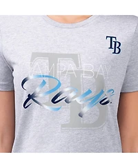 G-iii 4Her by Carl Banks Women's Tampa Bay Rays Super-Slim Fit Graphic T-Shirt