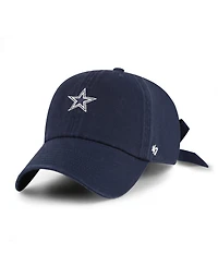 '47 Brand Women's Navy Dallas Cowboys Bow Back Clean Up Adjustable Hat