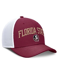Nike Men's and Women's Garnet/White Florida State Seminoles Primetime Arched Trucker Adjustable Hat
