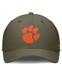 Nike Men's Olive Clemson Tigers Primetime SwooshFlex Dri-fit Hat