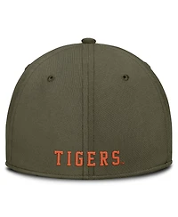 Nike Men's Olive Clemson Tigers Primetime SwooshFlex Dri-fit Hat