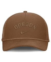 Nike Men's and Women's Tan Oregon Ducks Campus Prep Tonal Rope Rise 5-Panel Adjustable Hat