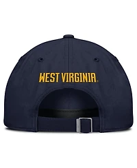 Men's and Women's Nike Navy West Virginia Mountaineers 2026 Sideline Club Adjustable Hat