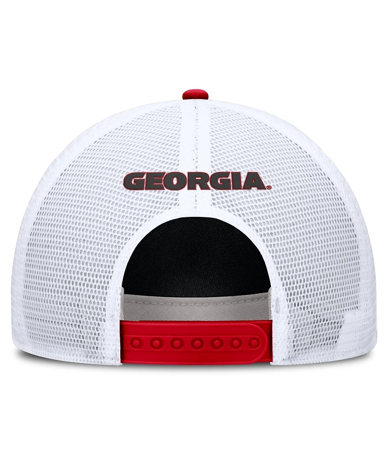 Men's and Women's Nike Red Georgia Bulldogs 2026 On-Field Gameday Rope Trucker Adjustable Hat