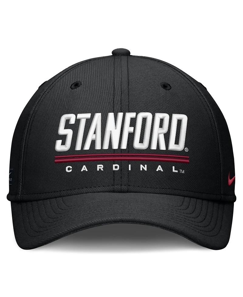 Nike Men's Black Stanford Cardinal Game Day Rise Swooshflex Hat